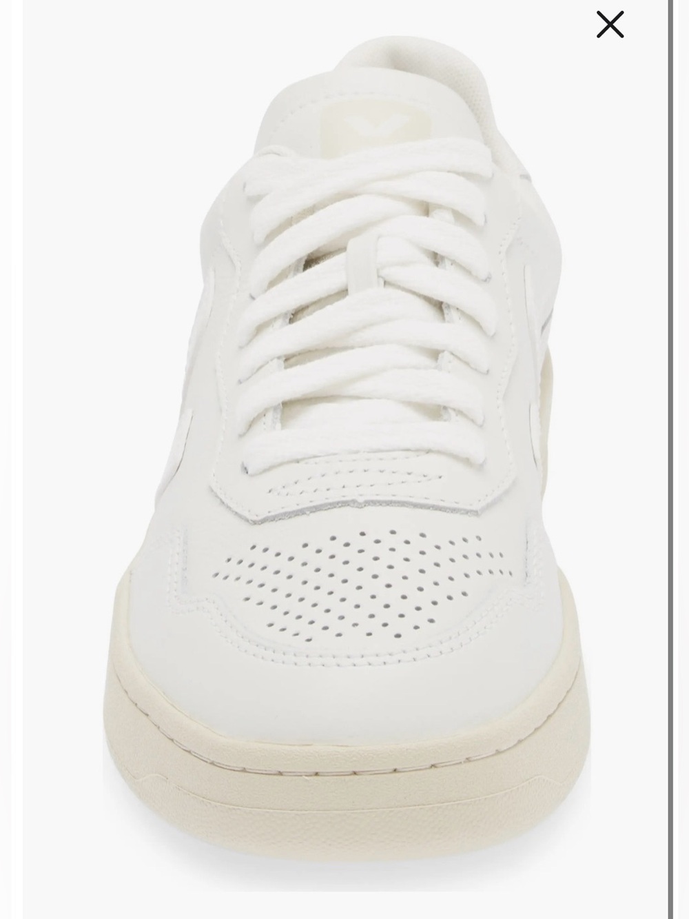 Veja White Leather Women’s Sneaker - Picture 3 of 3